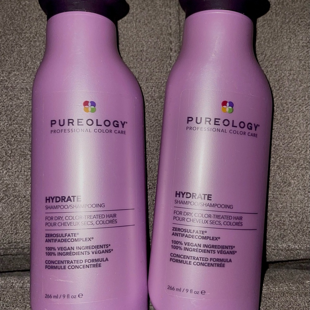 NEW! (2) Pureology Professional Color Care Hydrate Shampoo 9 oz Bottles!